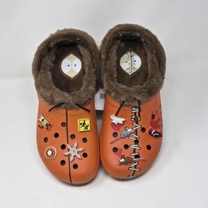 Crocs x South Park Kenny Classic Lined Slip-On Clog Mens Size 11 Orange/Brown